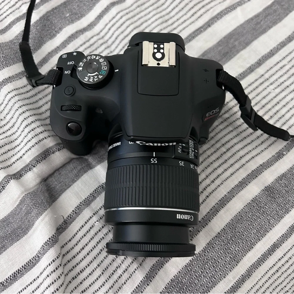 Canon EOS Rebel T7 DSLR Two Lens Kit with EF-S 18-55mm and EF 75-300mm Lenses